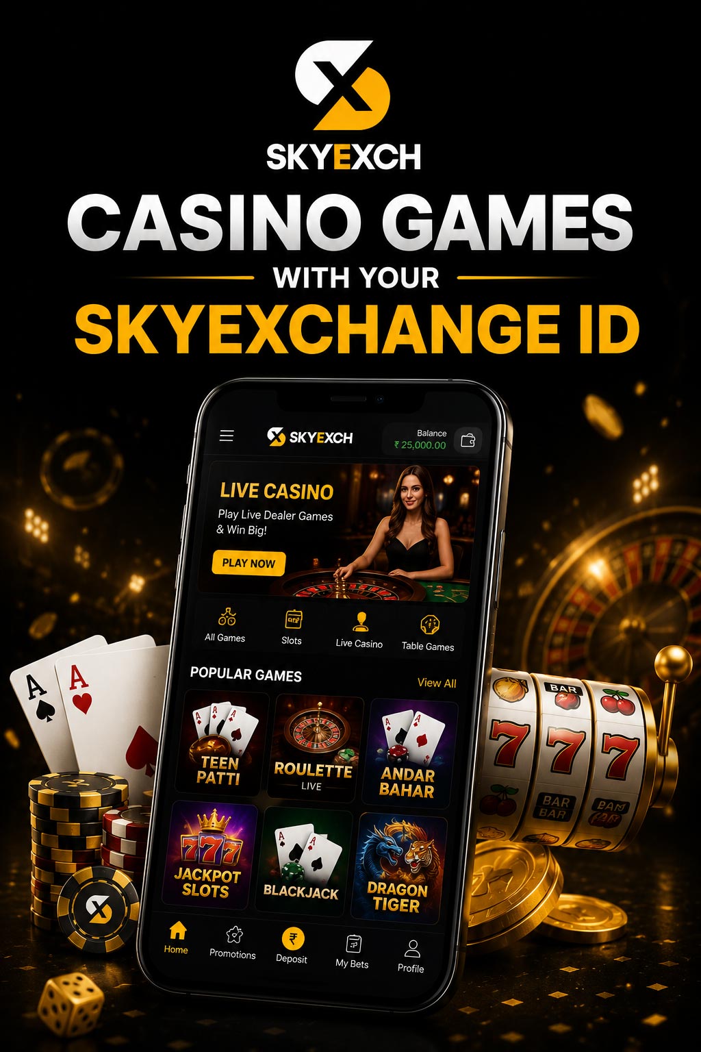 Casino games with your Skyexchange ID